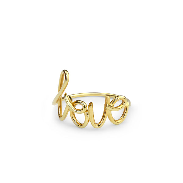 Love ring 2025 tiffany gold